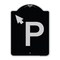 Signmission PWith Up Arrow Pointing Left Heavy-Gauge Aluminum Architectural Sign, 24" x 18", BS-1824-23510 A-DES-BS-1824-23510 - alternate 1